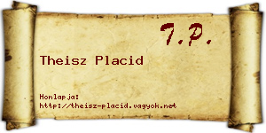 Theisz Placid névjegykártya